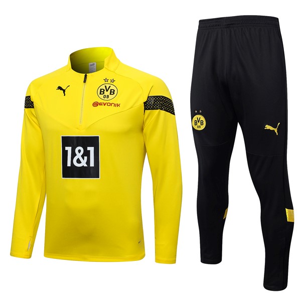 Survetement Training Dortmund 2022 2023 Jaune Noir